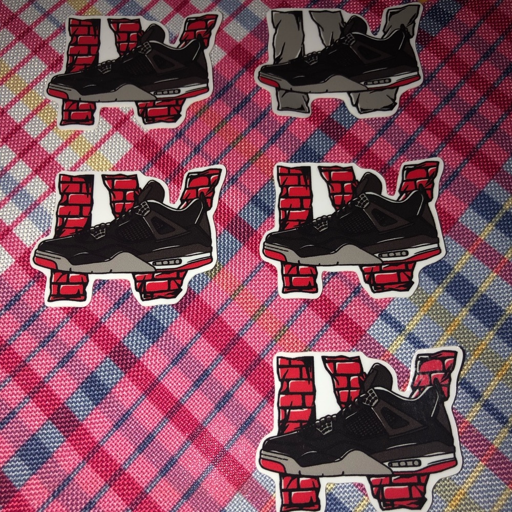 Air Jordan Retro 4 Cement stickers